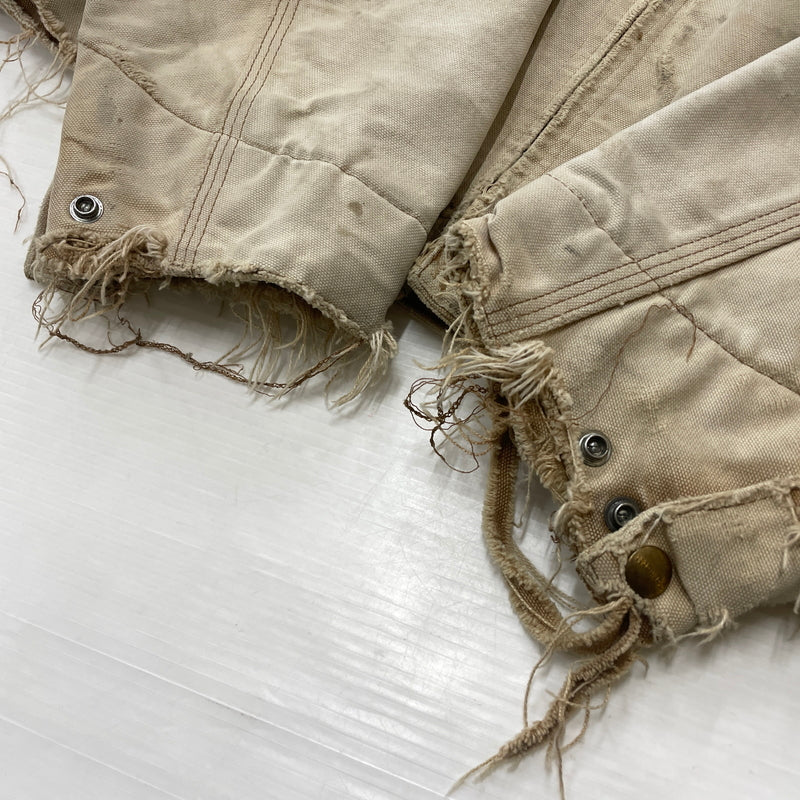 【ジャンク品】【メンズ】 CARHARTT カーハート DETROIT JACKET デトロイト ジャケット アウター 145-260902-sa-05-teih サイズ：不明 カラー：ベージュ 万代Net店