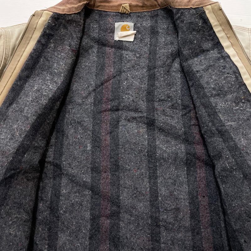 【ジャンク品】【メンズ】 CARHARTT カーハート DETROIT JACKET デトロイト ジャケット アウター 145-260902-sa-05-teih サイズ：不明 カラー：ベージュ 万代Net店