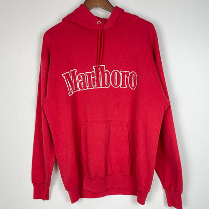 【現状渡し品】【メンズ】 TULTEX タルテックス MARLBORO LOGO HOODIE マルボロ ロゴ フーディー 長袖 トップス プルーオーバー パーカー 145-260902-sa-13-teih サイズ：L カラー：レッド 万代Net店