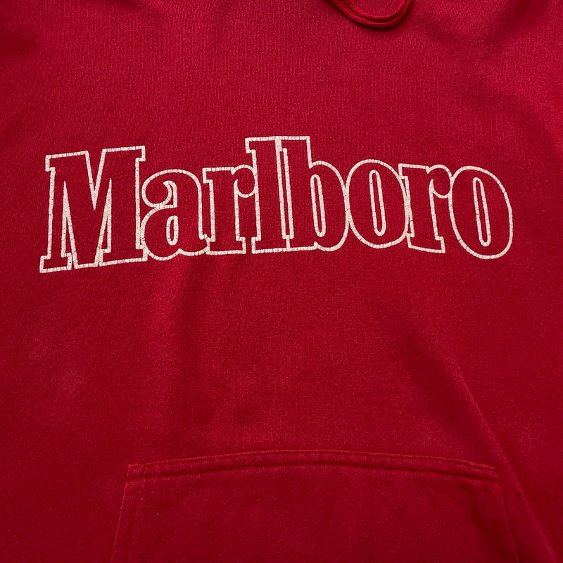 【現状渡し品】【メンズ】 TULTEX タルテックス MARLBORO LOGO HOODIE マルボロ ロゴ フーディー 長袖 トップス プルーオーバー パーカー 145-260902-sa-13-teih サイズ：L カラー：レッド 万代Net店