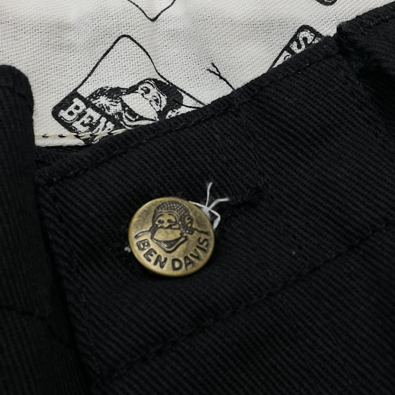 【中古品】【メンズ】 BEN DAVIS ベン デイビス GORILLA CUT DENIM ゴリラ カット デニム ボトムス ジーンズ 156-260902-sa-02-teih サイズ：30 カラー：ブラック 万代Net店
