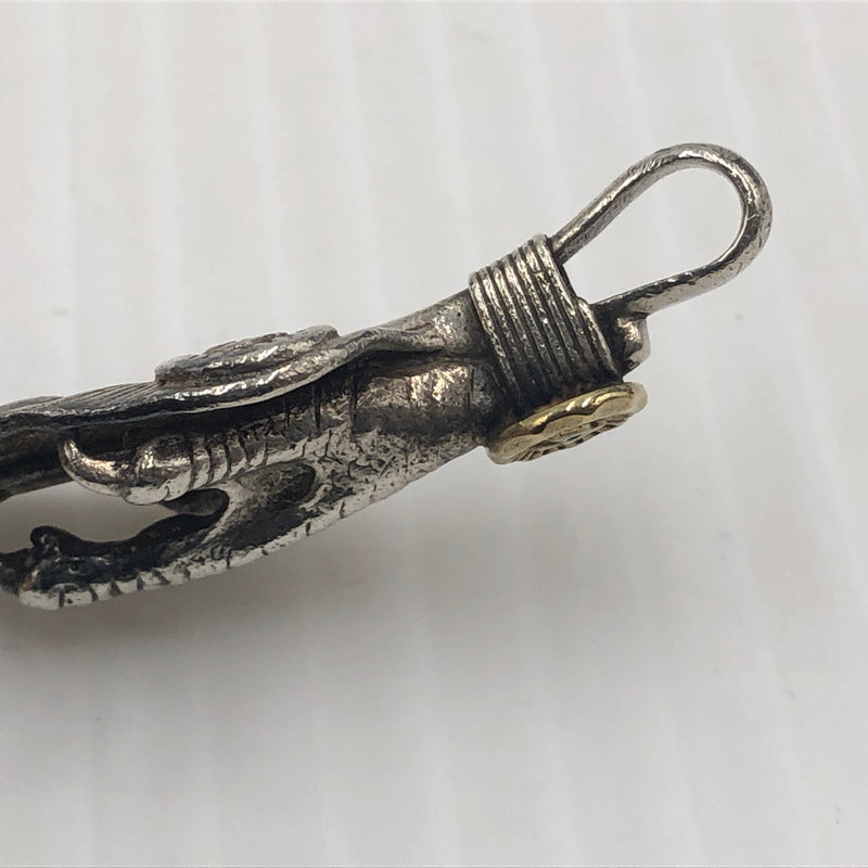 【中古品】【メンズ】 WING ROCK ウィング ロック FEATHER TALON GOLD METAL FC-2 フェザー 銀爪 金メタル アクセサリー 左向き 191-260907-sa-03-teih カラー：シルバー 万代Net店