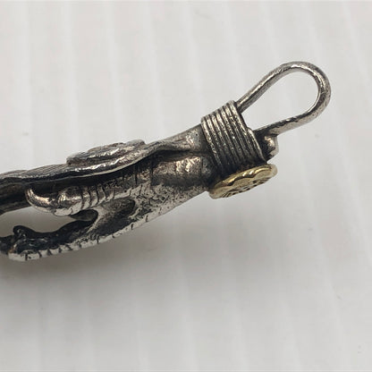 【中古品】【メンズ】 WING ROCK ウィング ロック FEATHER TALON GOLD METAL FC-2 フェザー 銀爪 金メタル アクセサリー 左向き 191-260907-sa-03-teih カラー：シルバー 万代Net店