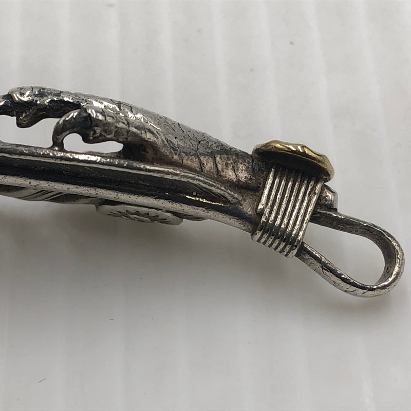 【中古品】【メンズ】 WING ROCK ウィング ロック FEATHER TALON GOLD METAL FC-2 フェザー 銀爪 金メタル アクセサリー 左向き 191-260907-sa-03-teih カラー：シルバー 万代Net店
