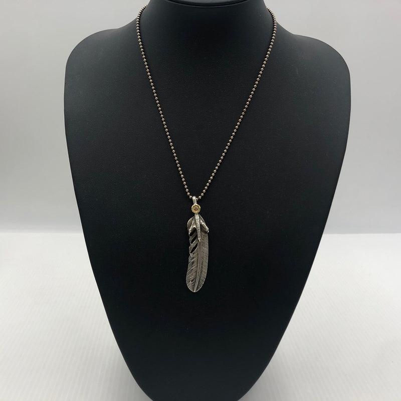 【中古品】【メンズ】 WING ROCK ウィング ロック FEATHER TALON GOLD METAL FC-2 フェザー 銀爪 金メタル アクセサリー 左向き 191-260907-sa-03-teih カラー：シルバー 万代Net店