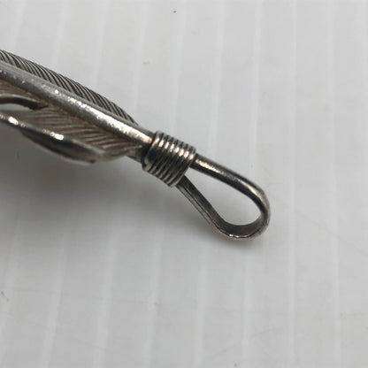 【中古品】【メンズ】 WING ROCK ウィング ロック PLAIN SV FEATHER F-2 プレーン シルバー フェザー アクセサリー 右向き 191-260907-sa-05-teih カラー：シルバー 万代Net店