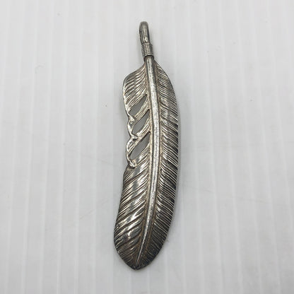 【中古品】【メンズ】 WING ROCK ウィング ロック PLAIN SV FEATHER F-2 プレーン シルバー フェザー アクセサリー 左向き 191-260907-sa-04-teih カラー：シルバー 万代Net店