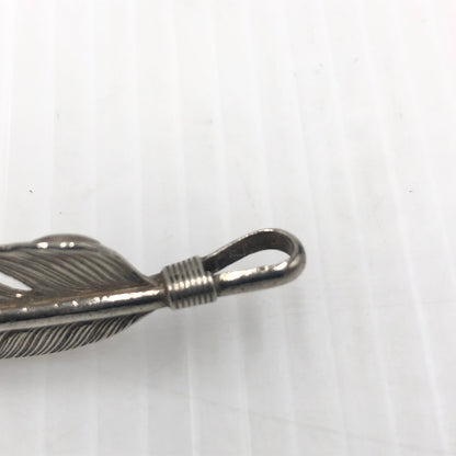 【中古品】【メンズ】 WING ROCK ウィング ロック PLAIN SV FEATHER F-2 プレーン シルバー フェザー アクセサリー 左向き 191-260907-sa-04-teih カラー：シルバー 万代Net店