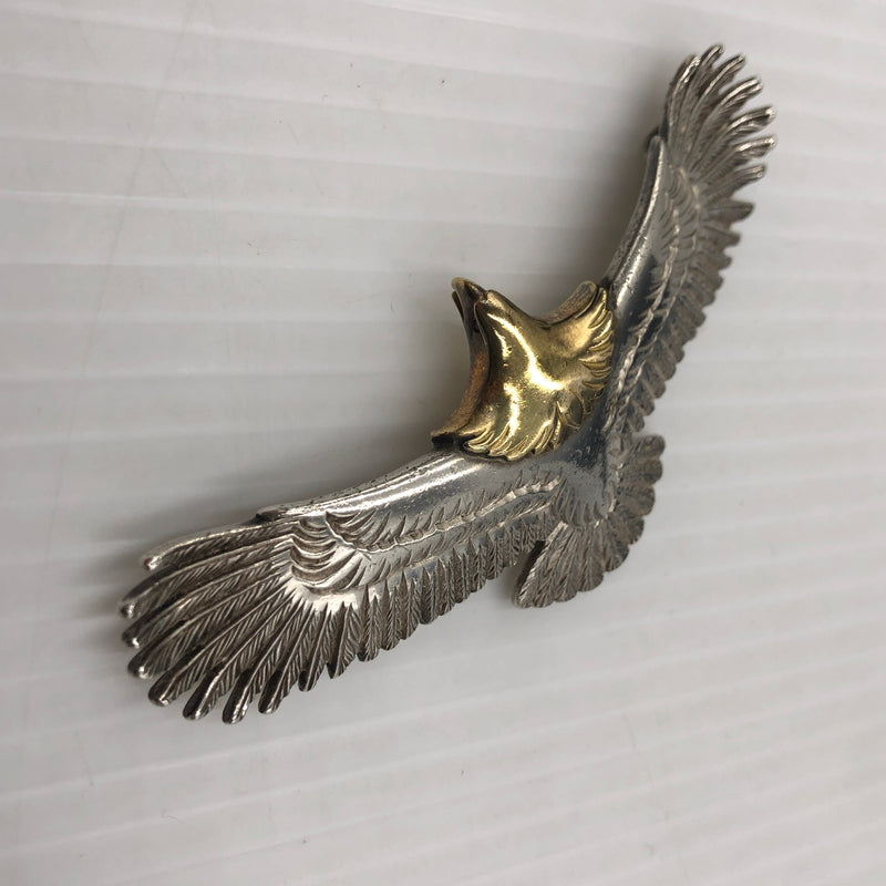 【中古品】【メンズ】 WING ROCK ウィング ロック EAGLE L RUBY EYE イーグル L ルビー目 アクセサリー 頭金 191-260907-sa-06-teih カラー：シルバー 万代Net店
