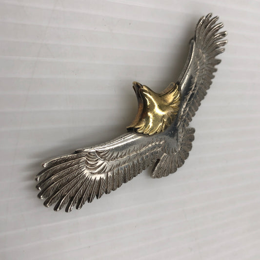 【中古品】【メンズ】 WING ROCK ウィング ロック EAGLE L RUBY EYE イーグル L ルビー目 アクセサリー 頭金 191-260907-sa-06-teih カラー：シルバー 万代Net店