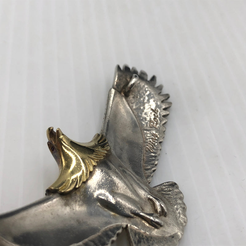 【中古品】【メンズ】 WING ROCK ウィング ロック EAGLE L RUBY EYE イーグル L ルビー目 アクセサリー 頭金 191-260907-sa-06-teih カラー：シルバー 万代Net店