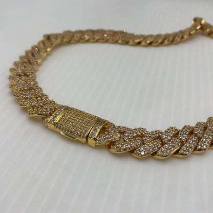 【中古品】【メンズ】 EMPIRE HOLLYWOOD エンパイア ハリウッド CUBANCHAIN NECKLACE BRACELET SET キューバンチェーン ネックレス ブレスレット セット アクセサリー 192-260907-sa-11-teih カラー：ゴールド 万代Net店