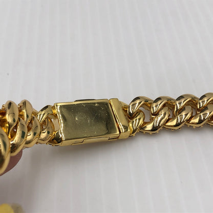 【中古品】【メンズ】 EMPIRE HOLLYWOOD エンパイア ハリウッド CUBANCHAIN NECKLACE BRACELET SET キューバンチェーン ネックレス ブレスレット セット アクセサリー 192-260907-sa-11-teih カラー：ゴールド 万代Net店