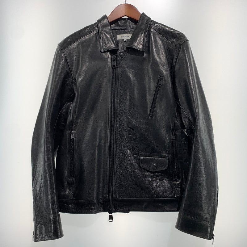 【中古品】【メンズ】 NONNATIVE ノンネイティブ COWHIDE RIDERS JACKET TNP-NN-J-6003 カウレザー ライダーズジャケット アウター 140-260904-ko-09-teih サイズ：3 カラー：ブラック 万代Net店