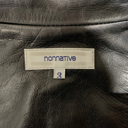 【中古品】【メンズ】 NONNATIVE ノンネイティブ COWHIDE RIDERS JACKET TNP-NN-J-6003 カウレザー ライダーズジャケット アウター 140-260904-ko-09-teih サイズ：3 カラー：ブラック 万代Net店