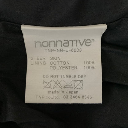 【中古品】【メンズ】 NONNATIVE ノンネイティブ COWHIDE RIDERS JACKET TNP-NN-J-6003 カウレザー ライダーズジャケット アウター 140-260904-ko-09-teih サイズ：3 カラー：ブラック 万代Net店