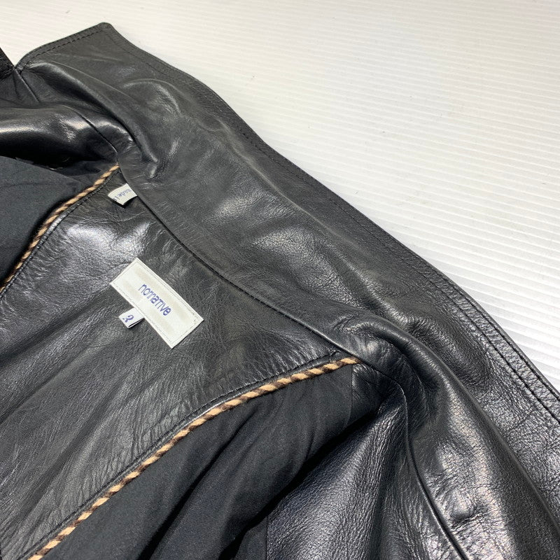 【中古品】【メンズ】 NONNATIVE ノンネイティブ COWHIDE RIDERS JACKET TNP-NN-J-6003 カウレザー ライダーズジャケット アウター 140-260904-ko-09-teih サイズ：3 カラー：ブラック 万代Net店