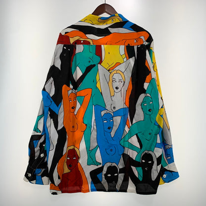 【現状渡し品】【メンズ】 WACKO MARIA ワコマリア HAWAIIAN L/S SHIRT ハワイアン ロングスリーブ シャツ 長袖 トップス ボタンダウン 140-260904-ko-04-teih サイズ：L カラー：総柄 万代Net店