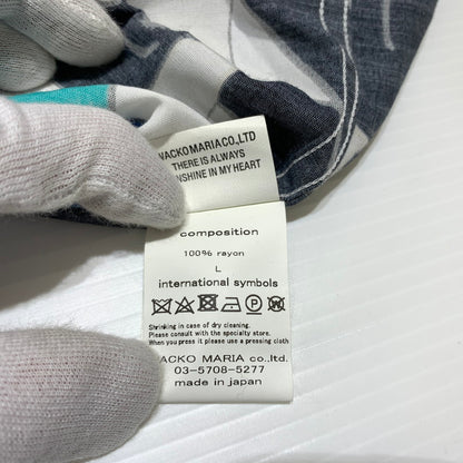 【現状渡し品】【メンズ】 WACKO MARIA ワコマリア HAWAIIAN L/S SHIRT ハワイアン ロングスリーブ シャツ 長袖 トップス ボタンダウン 140-260904-ko-04-teih サイズ：L カラー：総柄 万代Net店