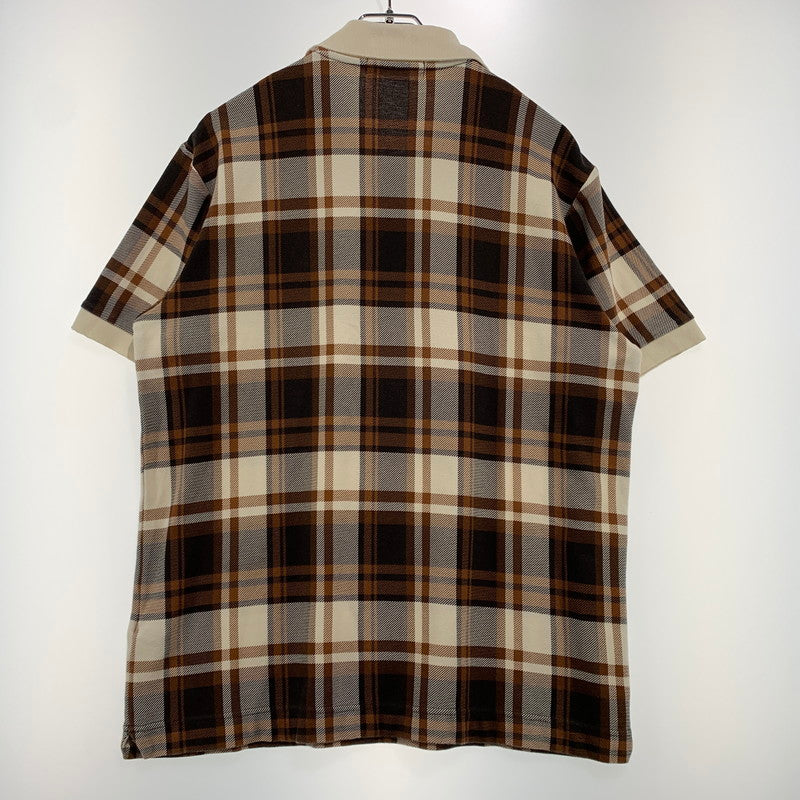 【中古品】【メンズ】 A BATHING APE アベイシングエイプ S/S POLO SHIRT ショートスリーブ ポロシャツ 半袖 トップス ハーフボタン 142-260904-ko-03-teih サイズ：M カラー：チェック 万代Net店