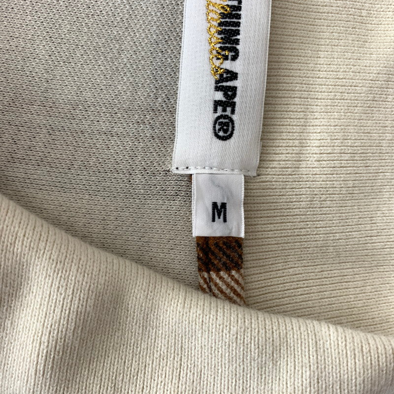 【中古品】【メンズ】 A BATHING APE アベイシングエイプ S/S POLO SHIRT ショートスリーブ ポロシャツ 半袖 トップス ハーフボタン 142-260904-ko-03-teih サイズ：M カラー：チェック 万代Net店