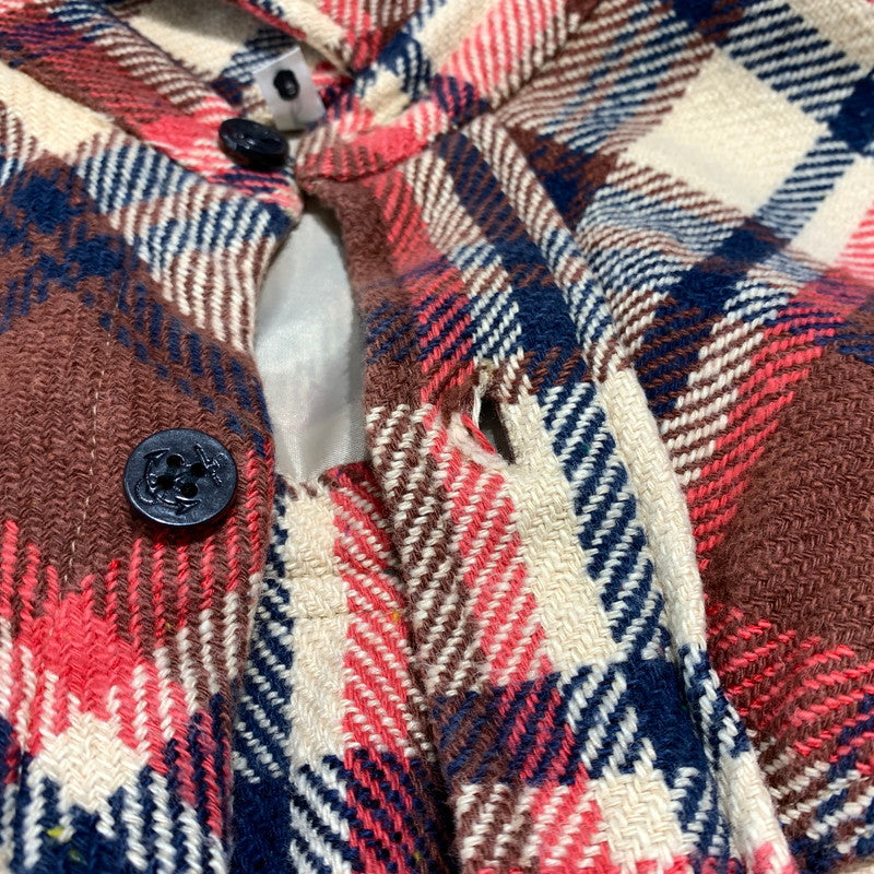 【現状渡し品】【メンズ】 A BATHING APE アベイシングエイプ CHECK S/S SHIRT チェック ショートスリーブ シャツ 半袖 トップス コットン レーヨン 142-260904-ko-06-teih サイズ：L カラー：チェック 万代Net店