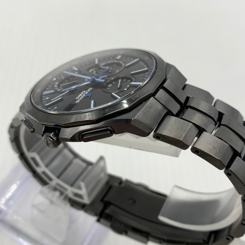 【中古品】【メンズ】 CASIO カシオ OCEANUS MANTA S5000 SERIES OCW-S5000B-1AJF オシアナス 腕時計 電波ソーラー 197-260909-ko-11-teih カラー：ブラック 万代Net店