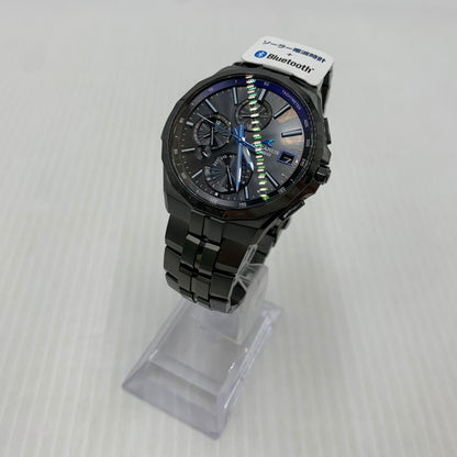 【中古品】【メンズ】 CASIO カシオ OCEANUS MANTA S5000 SERIES OCW-S5000B-1AJF オシアナス 腕時計 電波ソーラー 197-260909-ko-11-teih カラー：ブラック 万代Net店