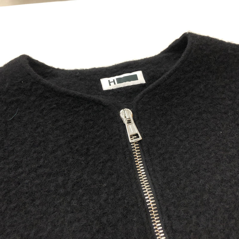 【中古品】【メンズ】 H BEAUTY&YOUTH エイチ ビューティー アンド ユース WOOL ZIP UP BOURSON 1228-699-0803 ウール ジップ アップ ブルゾン アウター 147-260909-sa-03-teih サイズ：L カラー：ブラック 万代Net店