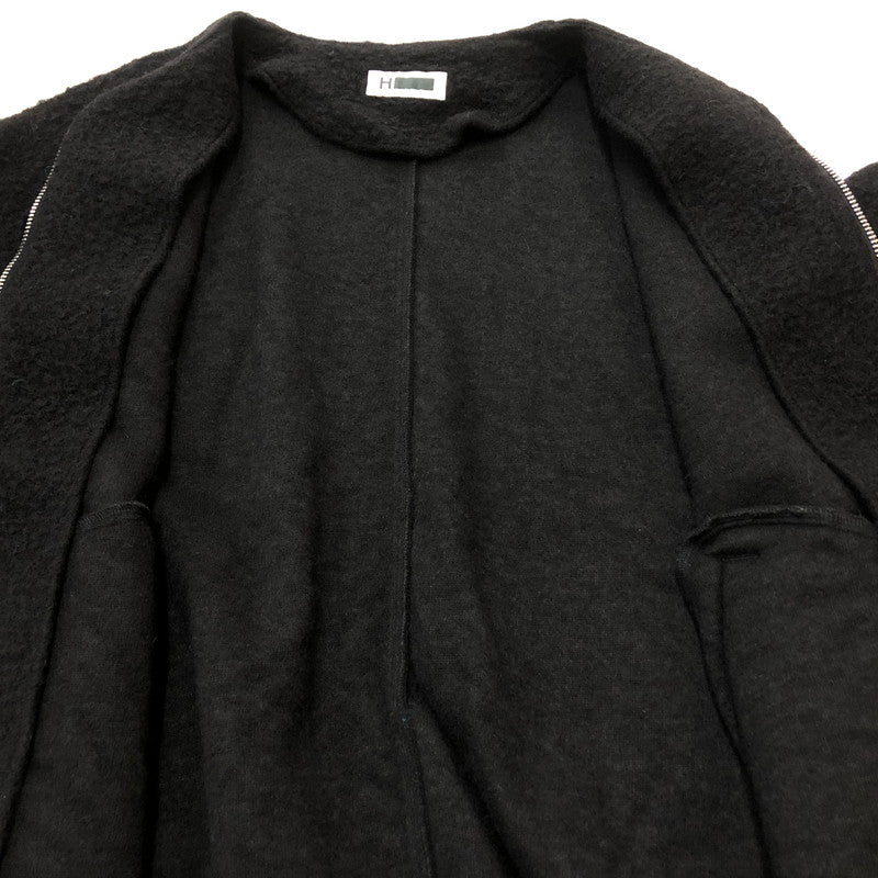 【中古品】【メンズ】 H BEAUTY&YOUTH エイチ ビューティー アンド ユース WOOL ZIP UP BOURSON 1228-699-0803 ウール ジップ アップ ブルゾン アウター 147-260909-sa-03-teih サイズ：L カラー：ブラック 万代Net店