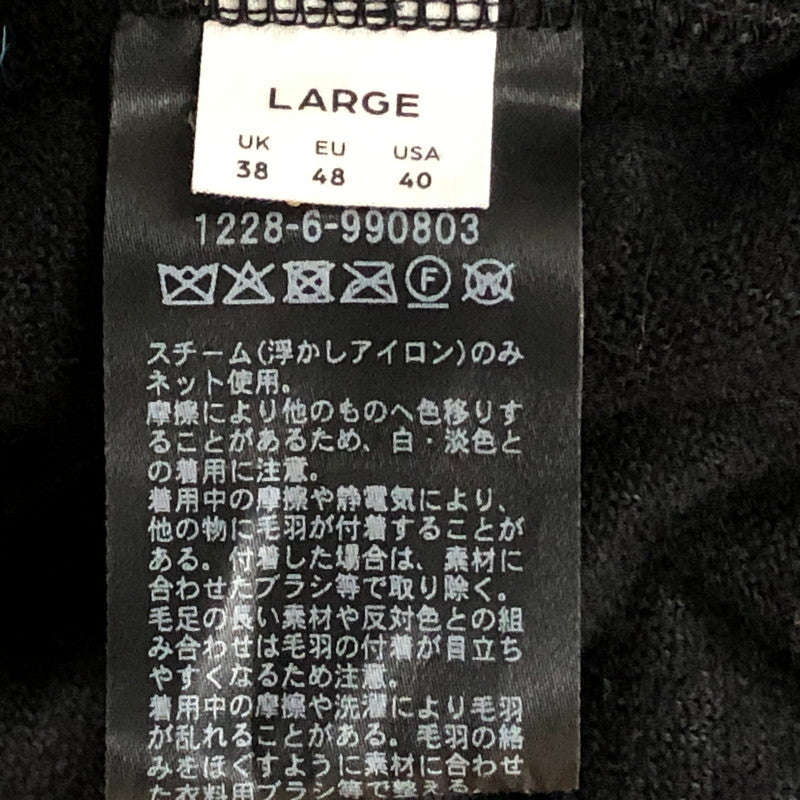 【中古品】【メンズ】 H BEAUTY&YOUTH エイチ ビューティー アンド ユース WOOL ZIP UP BOURSON 1228-699-0803 ウール ジップ アップ ブルゾン アウター 147-260909-sa-03-teih サイズ：L カラー：ブラック 万代Net店