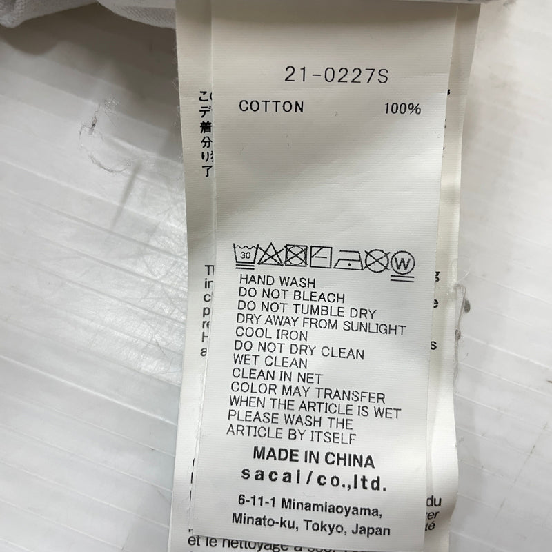 【中古品】【メンズ】 SACAI サカイ 21SS SADE T-SHIRT 2021年春夏 シャーデー Tシャツ 半袖 トップス 140-260902-sa-10-teih サイズ：4 カラー：ホワイト 万代Net店