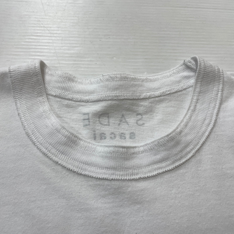 【中古品】【メンズ】 SACAI サカイ 21SS SADE T-SHIRT 2021年春夏 シャーデー Tシャツ 半袖 トップス 140-260902-sa-10-teih サイズ：4 カラー：ホワイト 万代Net店
