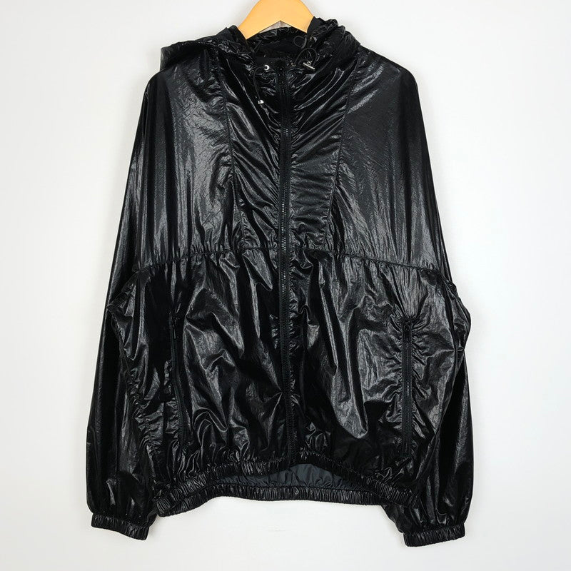 【中古品】【メンズ】 H BEAUTY＆YOUTH エイチ ビューティー アンド ユース ENAMEL NYLON HOODED BLOUSON 1225-199-0207 エナメル ナイロン フーデッド ブルゾン アウター 147-260909-sa-11-teih サイズ：L カラー：ブラック 万代Net店