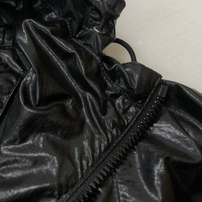 【中古品】【メンズ】 H BEAUTY＆YOUTH エイチ ビューティー アンド ユース ENAMEL NYLON HOODED BLOUSON 1225-199-0207 エナメル ナイロン フーデッド ブルゾン アウター 147-260909-sa-11-teih サイズ：L カラー：ブラック 万代Net店