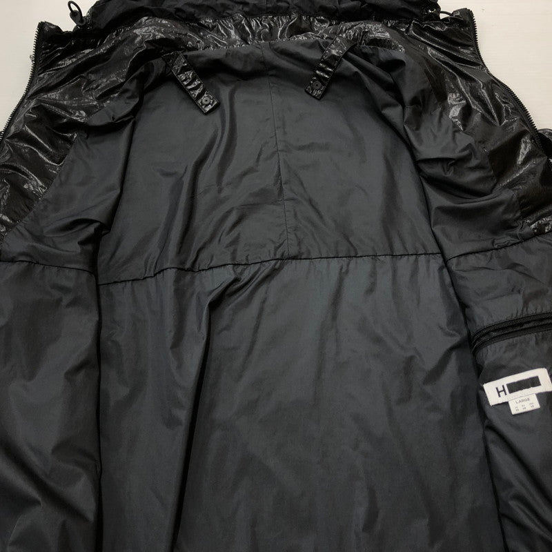 【中古品】【メンズ】 H BEAUTY＆YOUTH エイチ ビューティー アンド ユース ENAMEL NYLON HOODED BLOUSON 1225-199-0207 エナメル ナイロン フーデッド ブルゾン アウター 147-260909-sa-11-teih サイズ：L カラー：ブラック 万代Net店