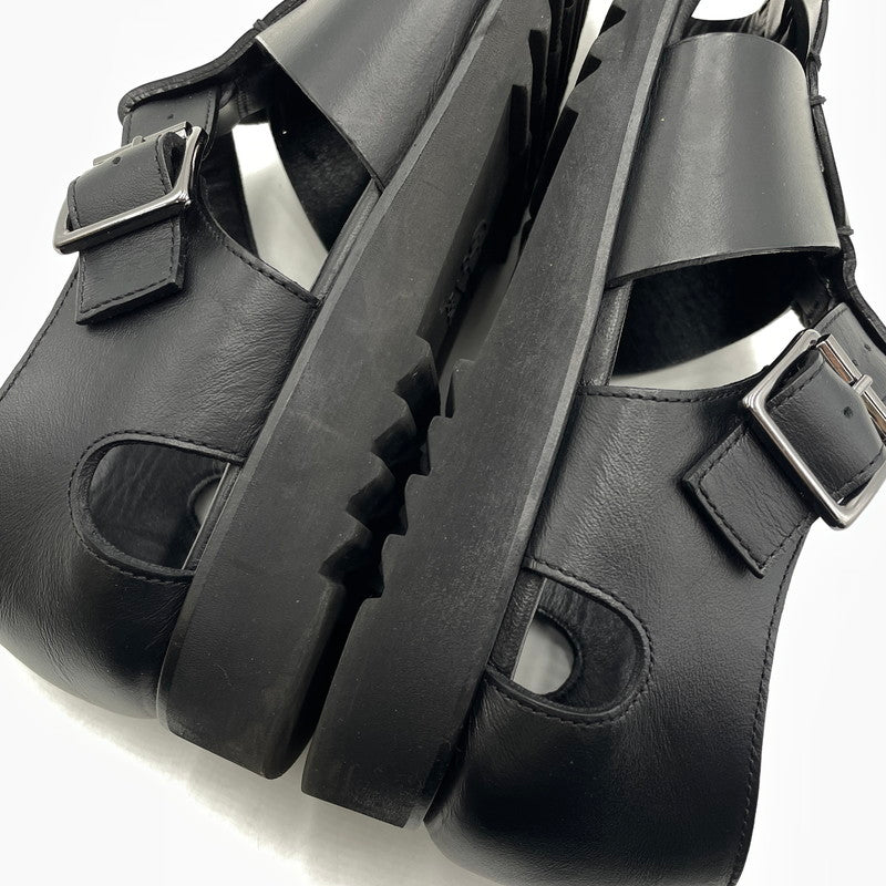 【中古品】【メンズ】 PARABOOT パラブーツ PACIFIC NOIR GURKHA SANDAL パシフィック ノワール グルカ サンダル 靴 164-260904-yo-20-teih サイズ：40 カラー：BLACK 万代Net店