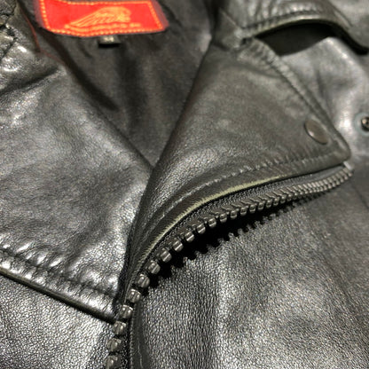 【中古品】【メンズ】 INDIAN MOTORCYCLE インディアン モーターサイクル LAMBSKIN RIDERS JACKET ラムレザー ライダース ジャケット アウター バイカージャケット 145-260904-ko-08-teih サイズ：M カラー：ブラック 万代Net店
