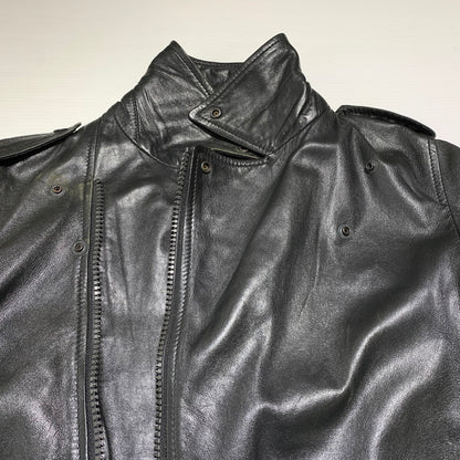 【中古品】【メンズ】 INDIAN MOTORCYCLE インディアン モーターサイクル LAMBSKIN RIDERS JACKET ラムレザー ライダース ジャケット アウター バイカージャケット 145-260904-ko-08-teih サイズ：M カラー：ブラック 万代Net店