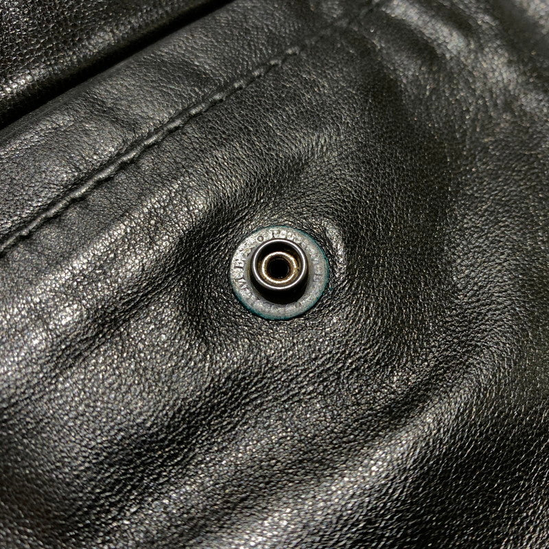 【中古品】【メンズ】 INDIAN MOTORCYCLE インディアン モーターサイクル LAMBSKIN RIDERS JACKET ラムレザー ライダース ジャケット アウター バイカージャケット 145-260904-ko-08-teih サイズ：M カラー：ブラック 万代Net店