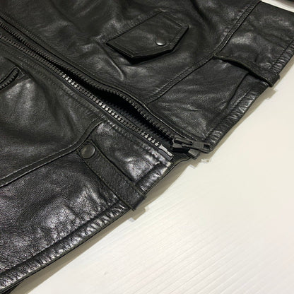 【中古品】【メンズ】 INDIAN MOTORCYCLE インディアン モーターサイクル LAMBSKIN RIDERS JACKET ラムレザー ライダース ジャケット アウター バイカージャケット 145-260904-ko-08-teih サイズ：M カラー：ブラック 万代Net店
