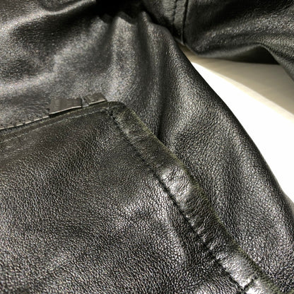 【中古品】【メンズ】 INDIAN MOTORCYCLE インディアン モーターサイクル LAMBSKIN RIDERS JACKET ラムレザー ライダース ジャケット アウター バイカージャケット 145-260904-ko-08-teih サイズ：M カラー：ブラック 万代Net店
