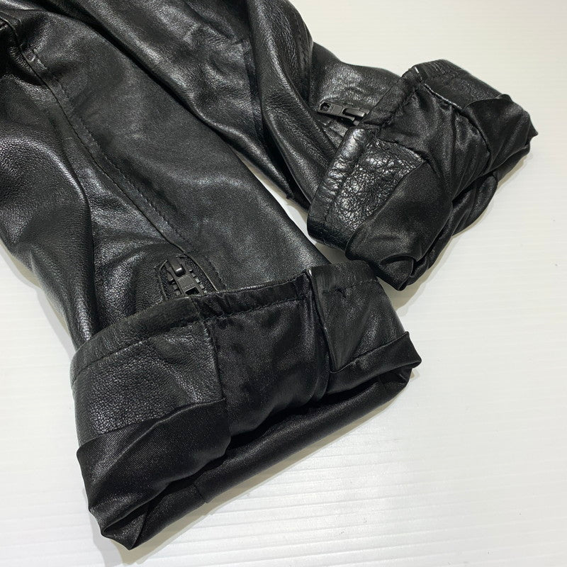 【中古品】【メンズ】 INDIAN MOTORCYCLE インディアン モーターサイクル LAMBSKIN RIDERS JACKET ラムレザー ライダース ジャケット アウター バイカージャケット 145-260904-ko-08-teih サイズ：M カラー：ブラック 万代Net店