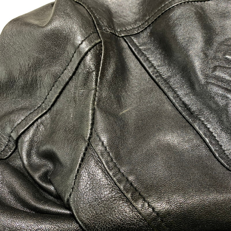 【中古品】【メンズ】 INDIAN MOTORCYCLE インディアン モーターサイクル LAMBSKIN RIDERS JACKET ラムレザー ライダース ジャケット アウター バイカージャケット 145-260904-ko-08-teih サイズ：M カラー：ブラック 万代Net店