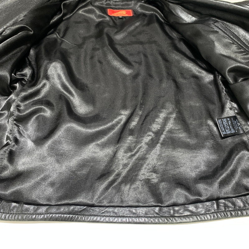 【中古品】【メンズ】 INDIAN MOTORCYCLE インディアン モーターサイクル LAMBSKIN RIDERS JACKET ラムレザー ライダース ジャケット アウター バイカージャケット 145-260904-ko-08-teih サイズ：M カラー：ブラック 万代Net店