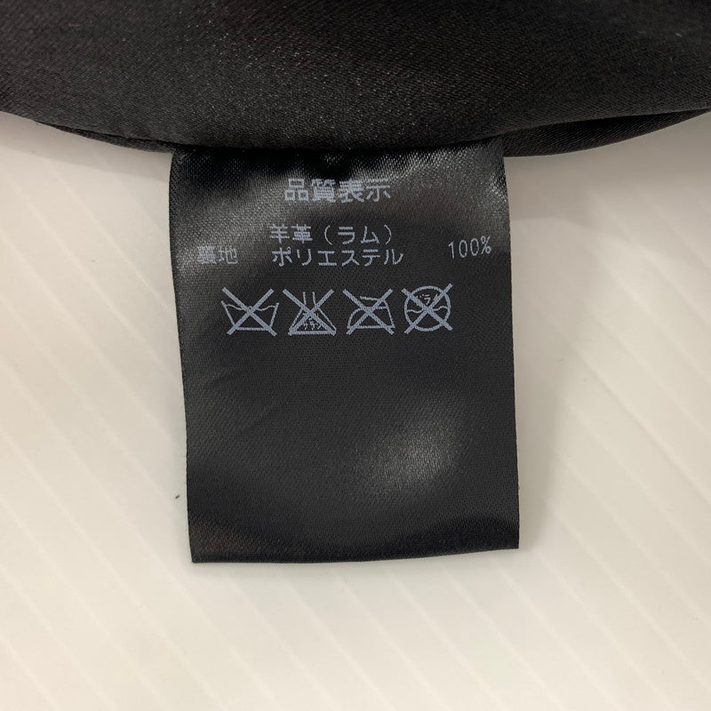 【中古品】【メンズ】 INDIAN MOTORCYCLE インディアン モーターサイクル LAMBSKIN RIDERS JACKET ラムレザー ライダース ジャケット アウター バイカージャケット 145-260904-ko-08-teih サイズ：M カラー：ブラック 万代Net店