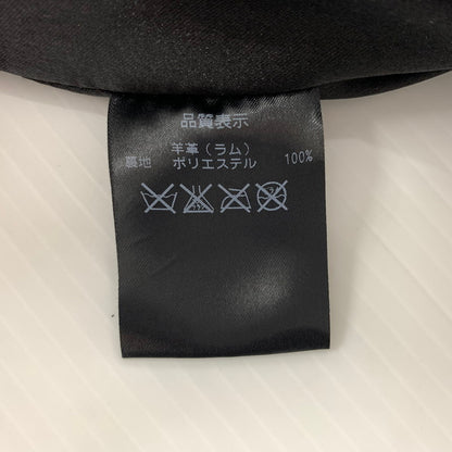 【中古品】【メンズ】 INDIAN MOTORCYCLE インディアン モーターサイクル LAMBSKIN RIDERS JACKET ラムレザー ライダース ジャケット アウター バイカージャケット 145-260904-ko-08-teih サイズ：M カラー：ブラック 万代Net店