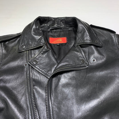 【中古品】【メンズ】 INDIAN MOTORCYCLE インディアン モーターサイクル LAMBSKIN RIDERS JACKET ラムレザー ライダース ジャケット アウター バイカージャケット 145-260904-ko-08-teih サイズ：M カラー：ブラック 万代Net店