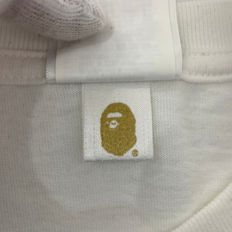 【中古品】【メンズ】 A BATHING APE アベイシングエイプ COLOR CAMO BAPE STA LOGO S/S TEE カラーカモ ロゴ ショートスリーブ Tシャツ 半袖 トップス 142-260904-ko-01-teih サイズ：M カラー：ホワイト 万代Net店