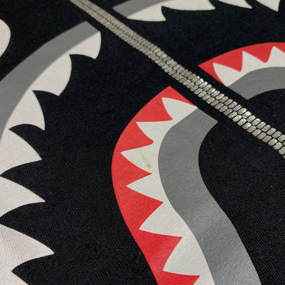 【中古品】【メンズ】 A BATHING APE アベイシングエイプ MAD SHARK S/S TEE 001TEJ801059M マッド シャーク ショートスリーブ Tシャツ 半袖 トップス 142-260904-ko-02-teih サイズ：L カラー：ブラック 万代Net店
